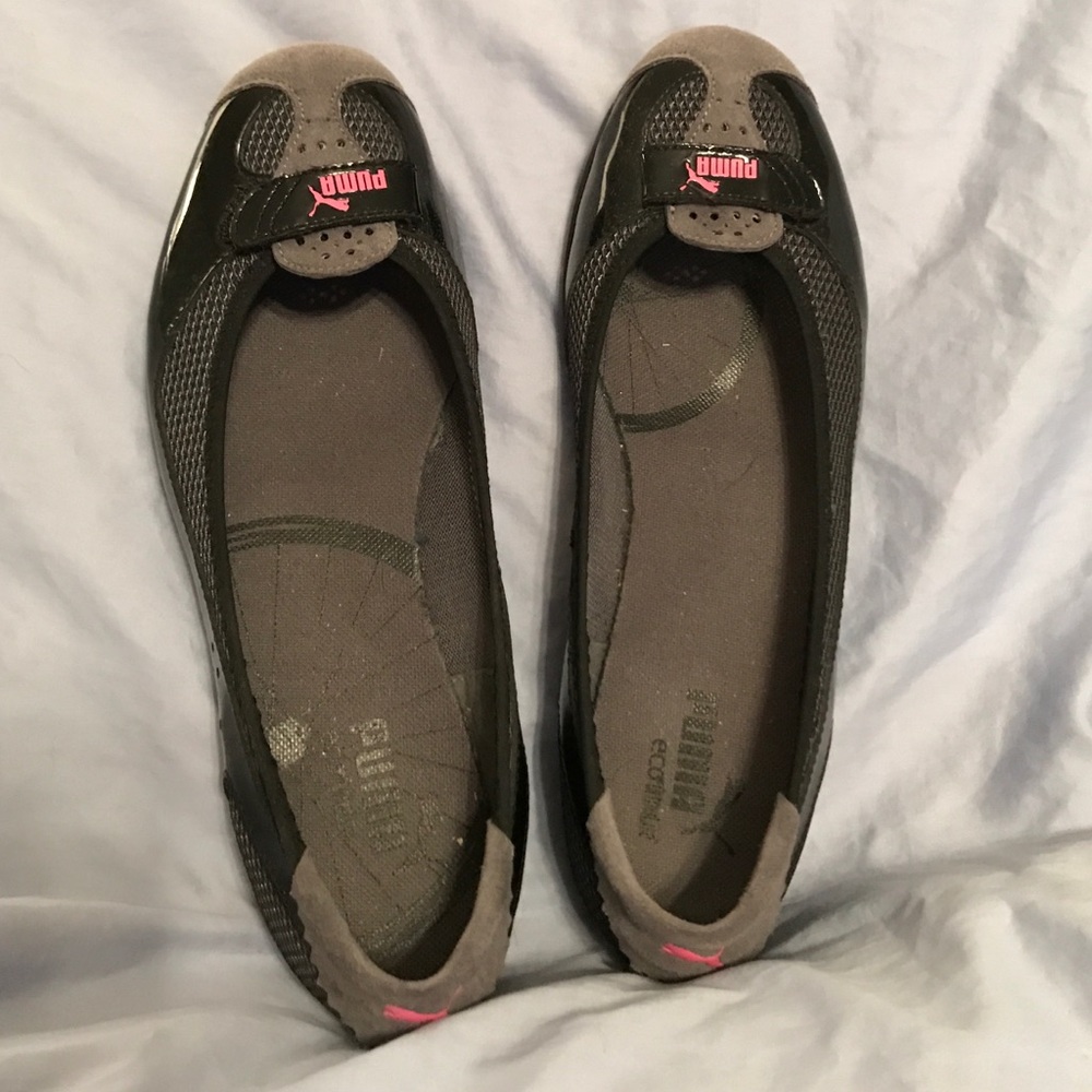 Puma ballet patent leather flats