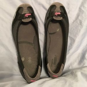 Puma ballet patent leather flats