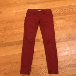 Red Skinny Jeans - Size 5