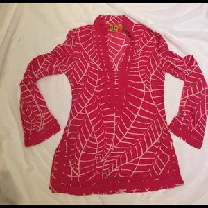 Tory Burch hot pink Tunic