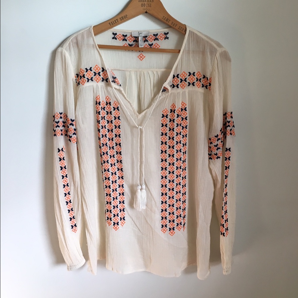 Joie embroidered top