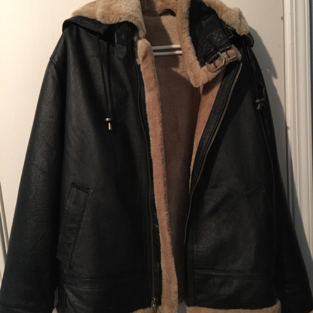 Genuine Men Bomber Leather Jacket