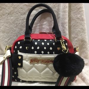 Betsey Johnson guitar strap mini bag