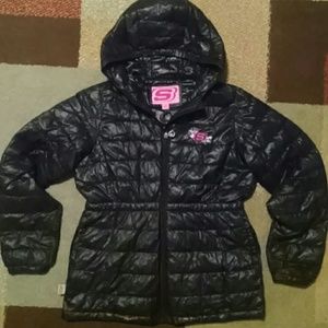 Sketchers Girls Puffy Coat W/Hood