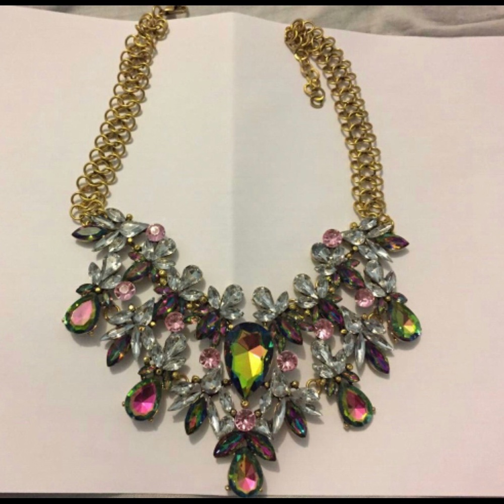 New Multi Tone Luxury Fashion Statement Necklace