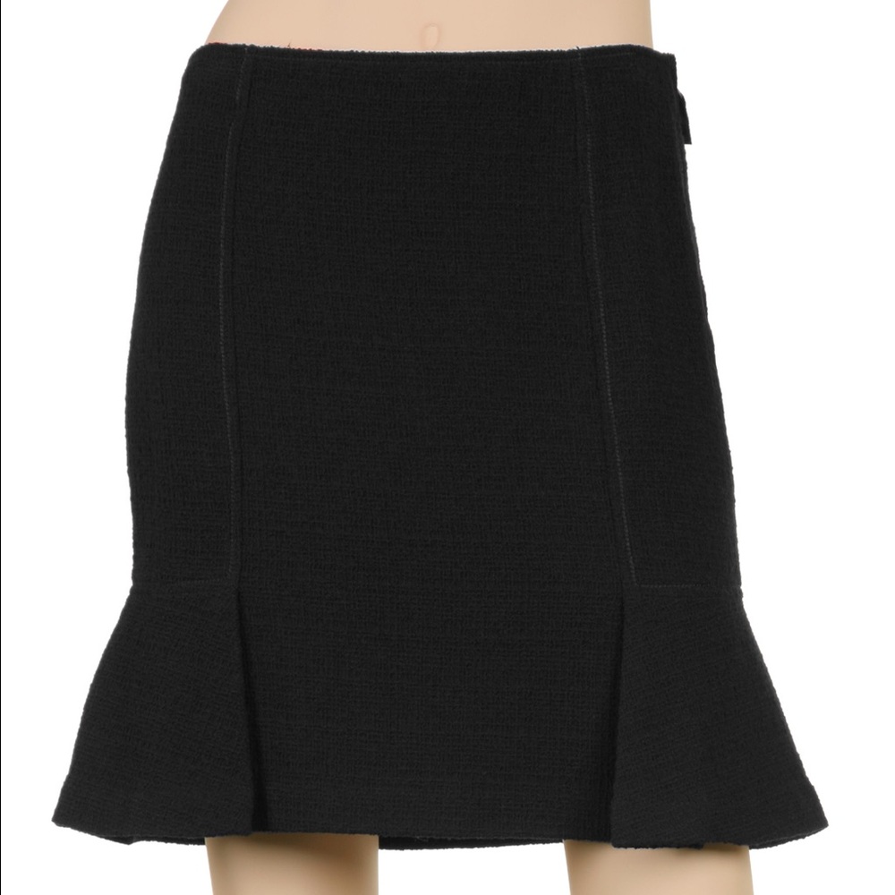 Leon Max / Max Studio Crepe Black Tulip Skirt - Sm