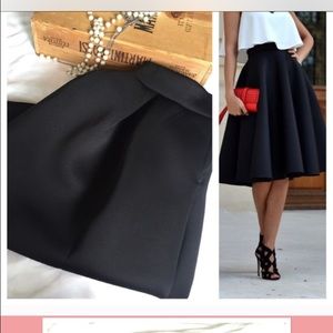 Super cute, tea length poofy Windsor skirt!