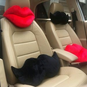 Mustache headrest pillows