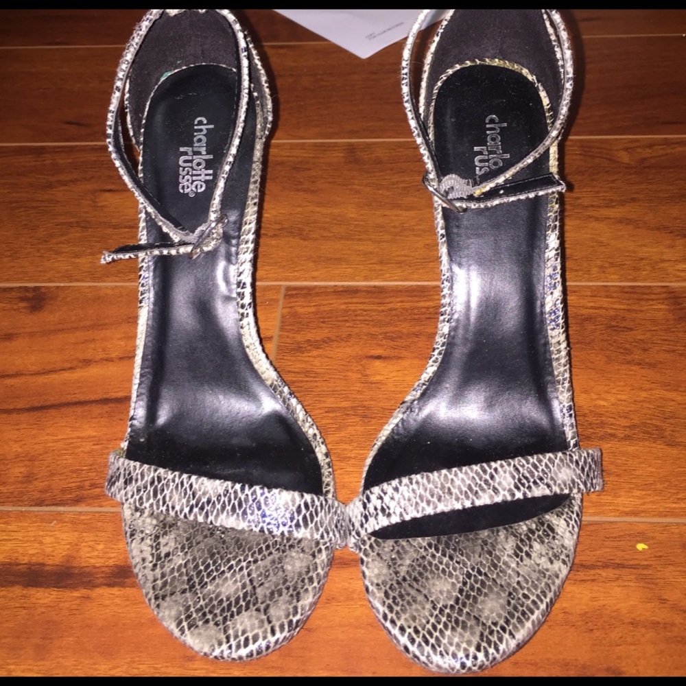 Snakeskin heels