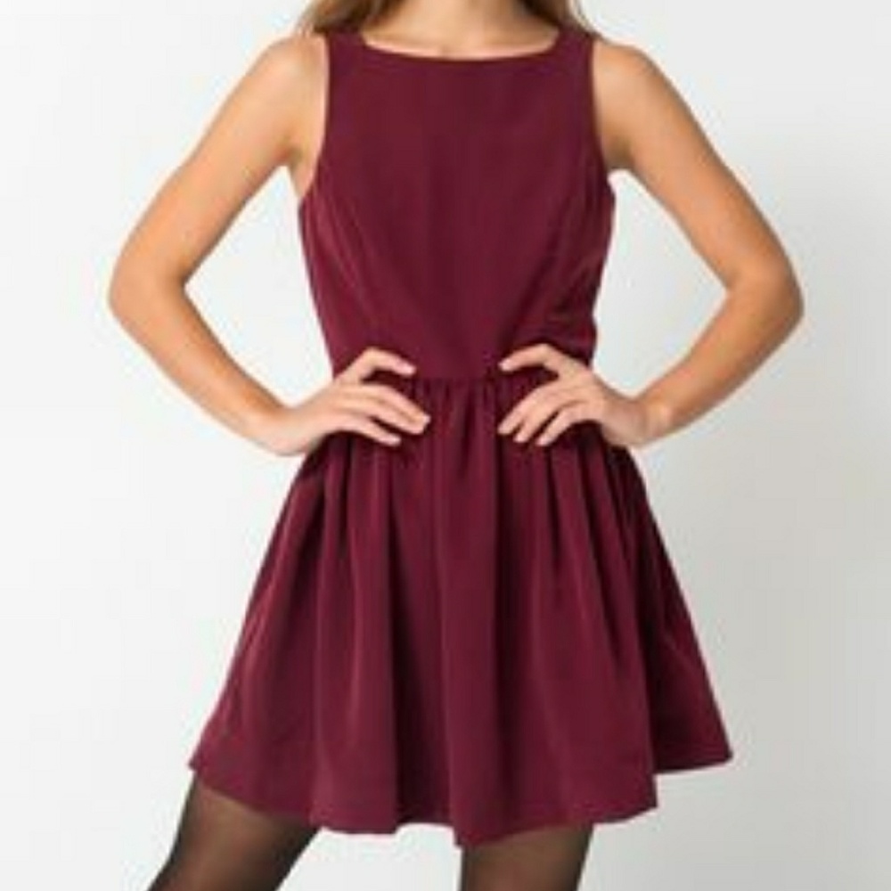 American Apparel Peach Skin Lola Dress
