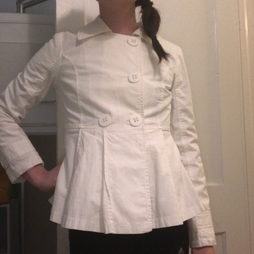 Anthropologie Tulle peplum jacket