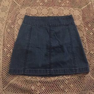 Free People jean skirt