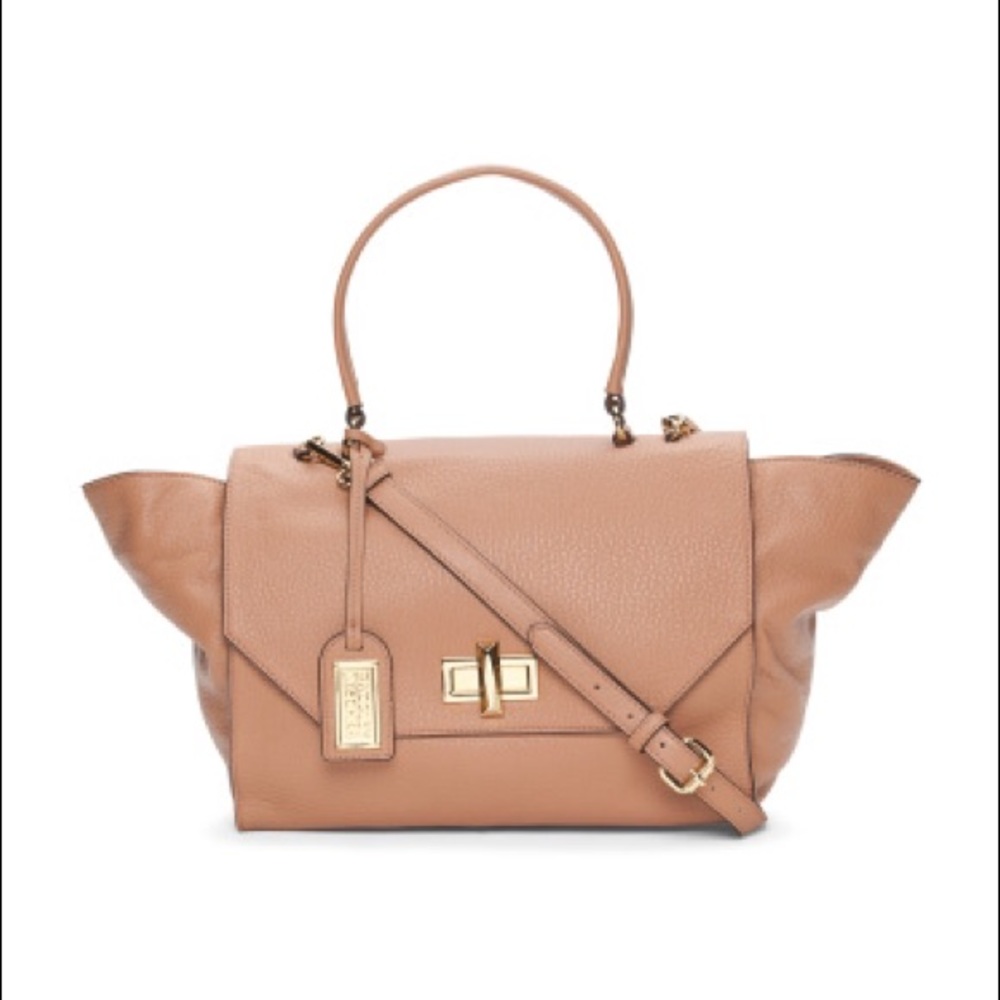 Badgley Mischka 'Janice' Wing Leather Satchel