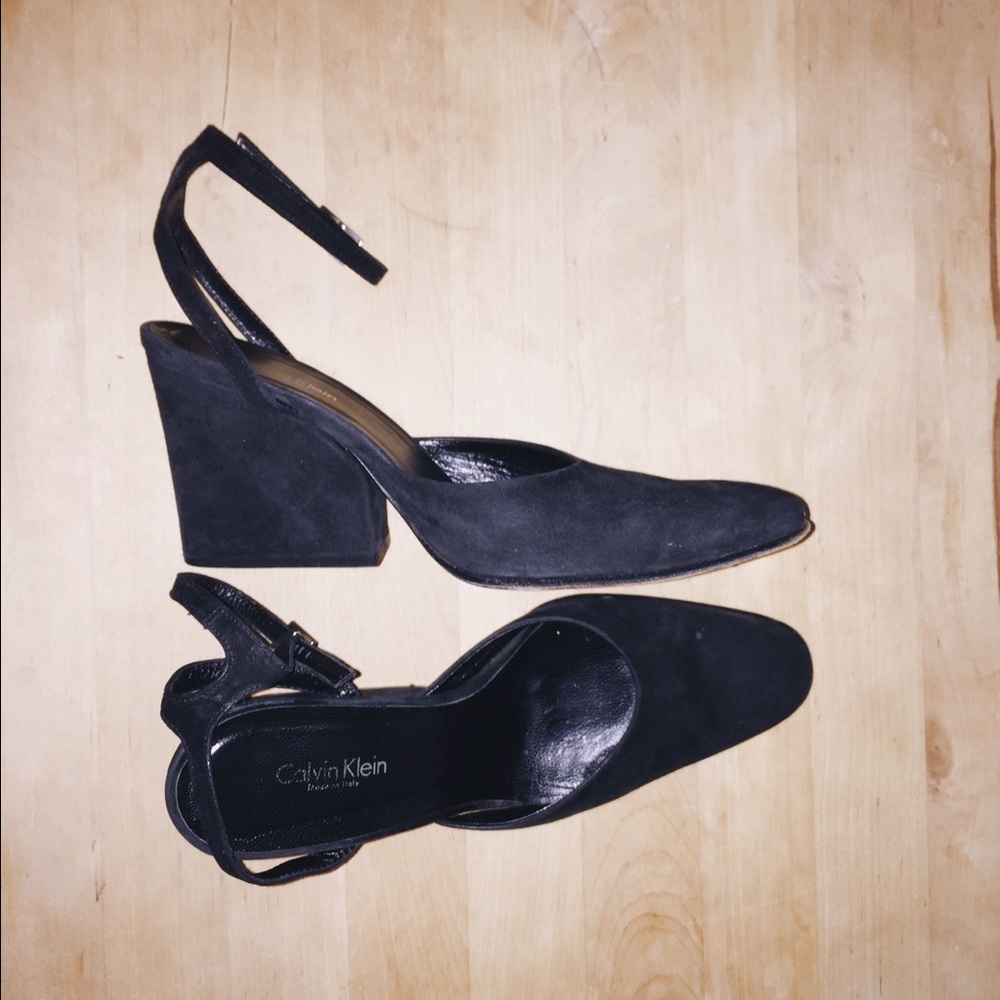 Vingate Black Suede Calvin Klein