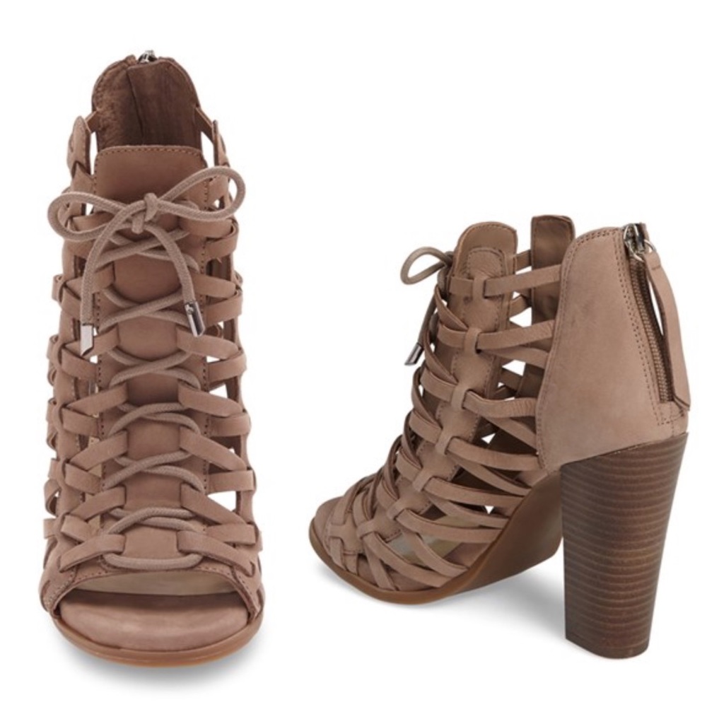 Jessica Simpson warm Taupe Nubuck Leather