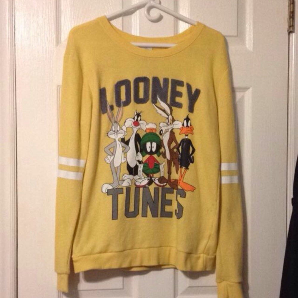 Yellow Looney Tunes sweater