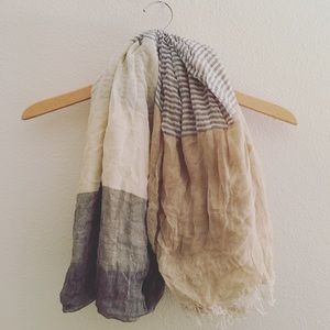 Gauzy multicolored scarf