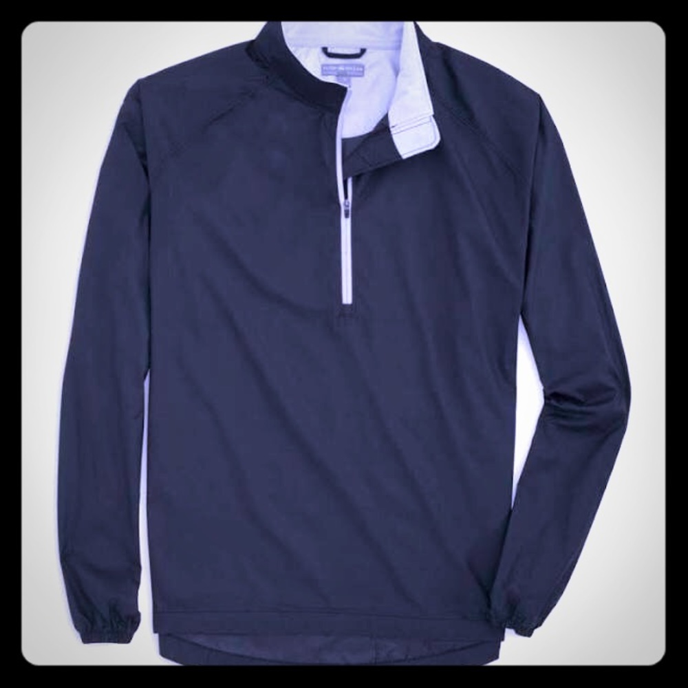 Geneva Lightweight Packable Windbreaker navy/grey