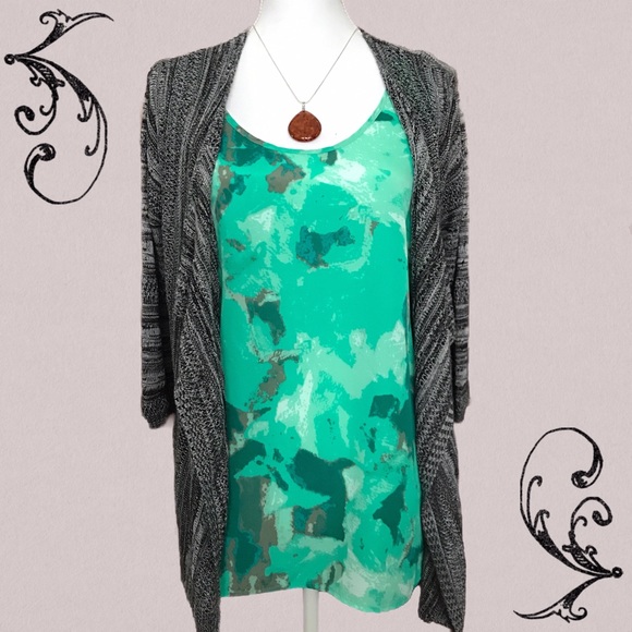 Mossimo Supply Co. Tops - 💚Beautiful Green Marble Sleeveless Top 💚