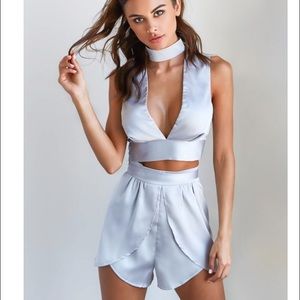 Tiger mist two piece silk outfit