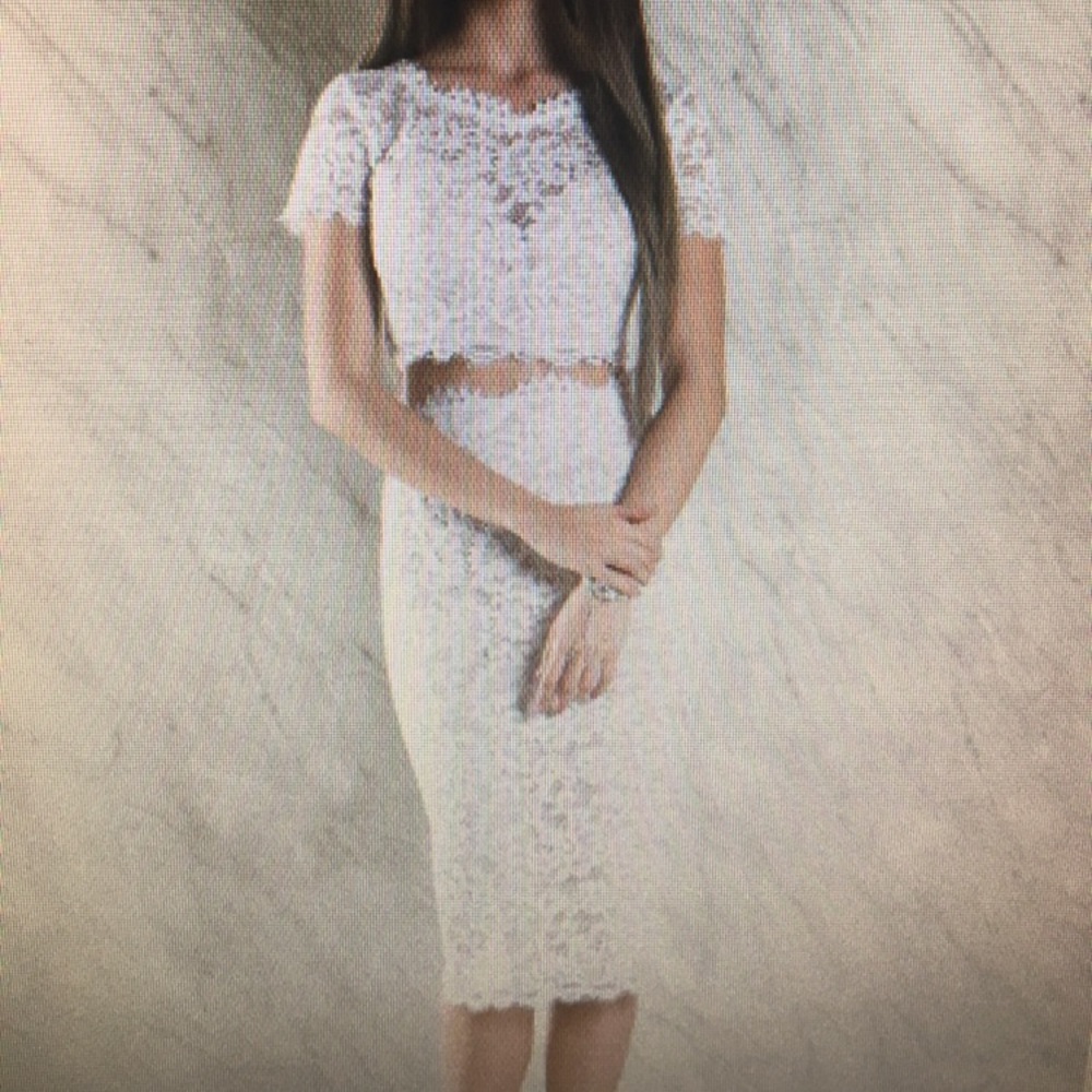 Two piece lace outfit