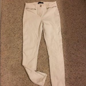 3x1 white denim pants with zippers