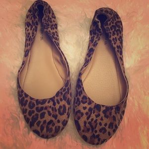 Cheetah print ballet flats