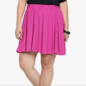 torrid Skirts - NWOT Pink Polka Dot Skater Skirt torrid Skirts - NWOT Pink Polka Dot Skater Skirt