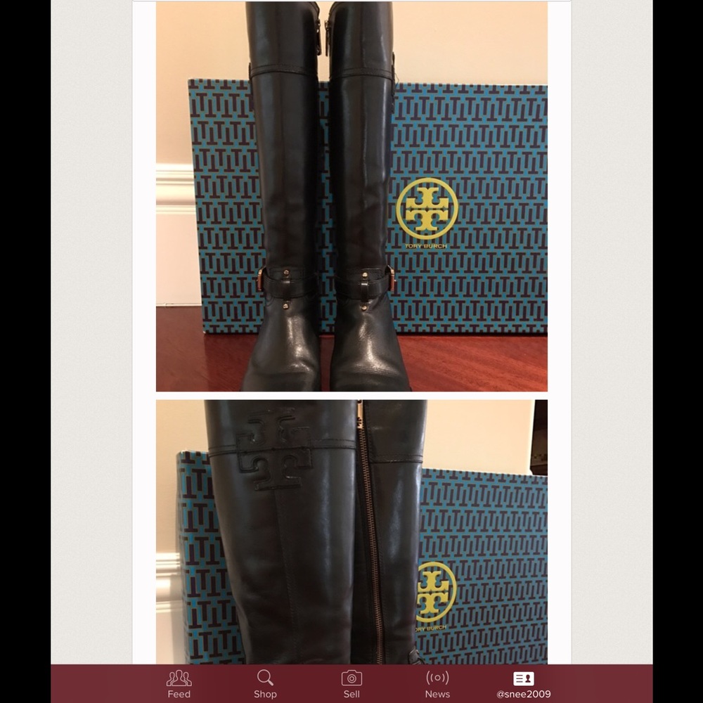 Tory Burch tall riding boots