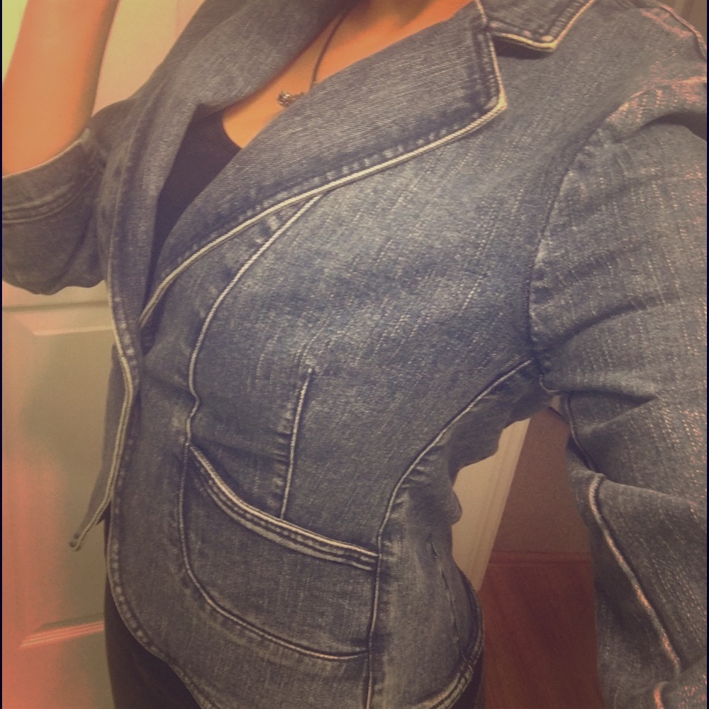 NINE WEST DENIM BLAZER