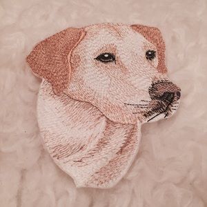 Labrador/ Golden Retriever dog iron, sew on patch