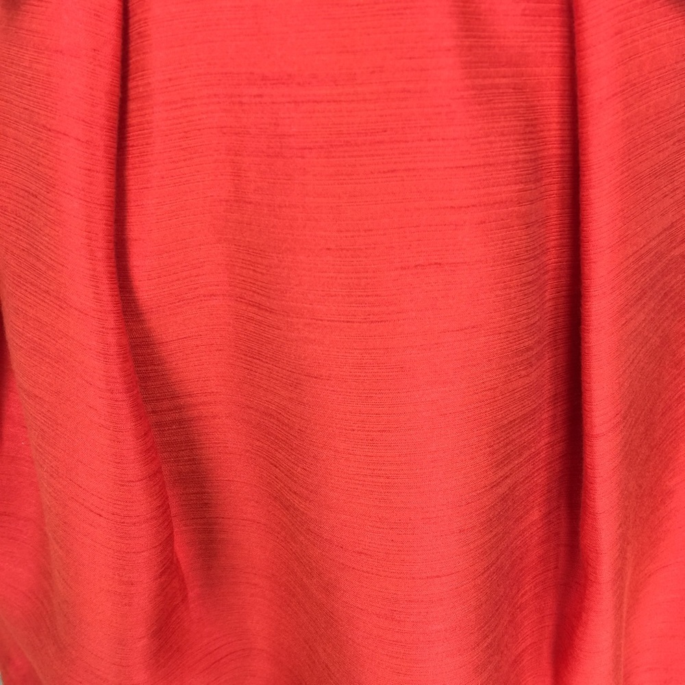 Red Backless Fit and Flare Dress with Bow Back - Picture 6 of 8