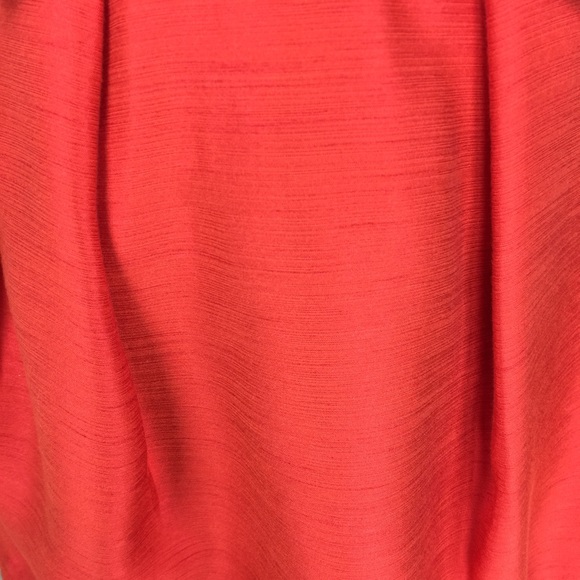 Red Backless Fit and Flare Dress with Bow Back - Picture 6 of 8