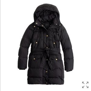 JCrew Wintress Belted Puffer Coat