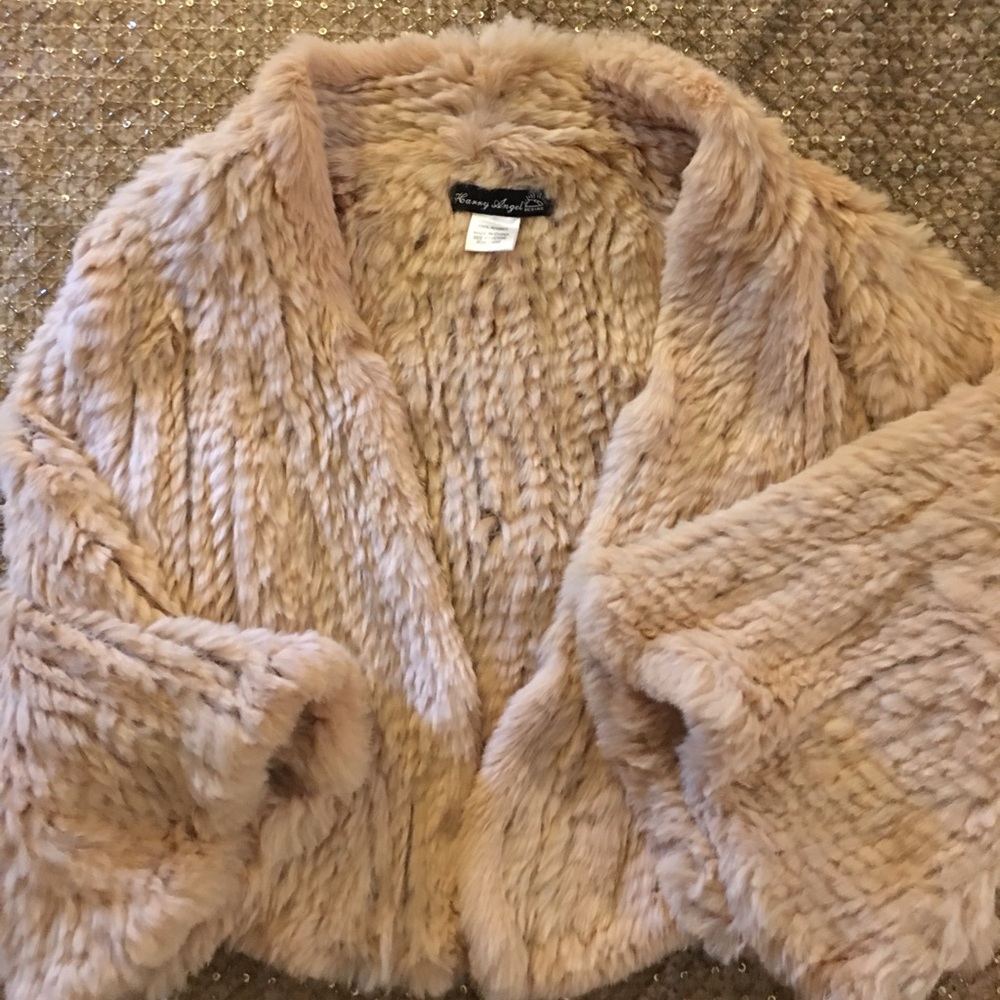 STUNNING Rabbit Fur Crop Jacket
