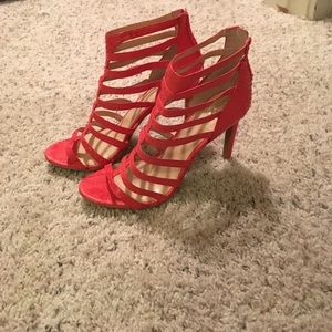 Vince Camuto red strappy heeled Sandal