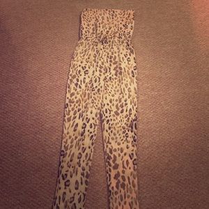 Cheetah print romper
