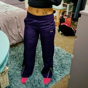 Under Armour Track Pants Purple NWT SIZE X Small