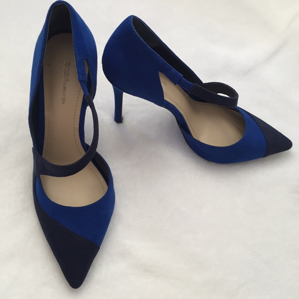 NWOB BGBG dual tone blue sexy heels