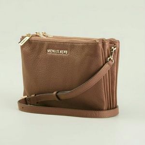 USED MK "Bedford Gusset" Authentic Brown