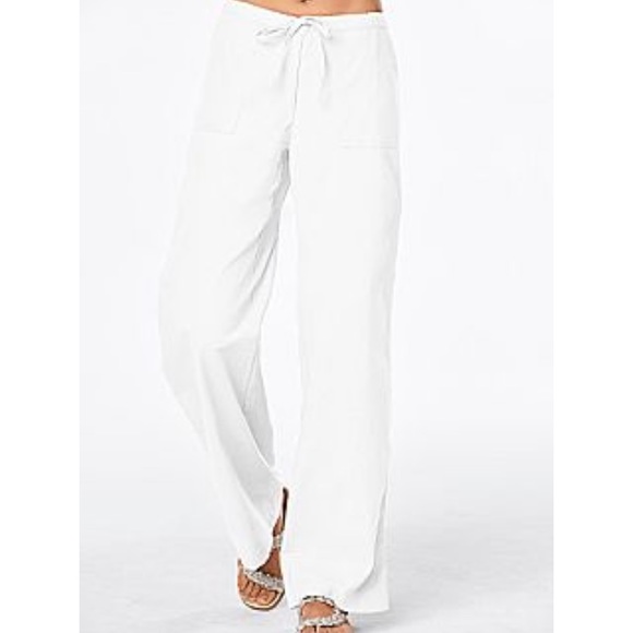 SOLD 🎉HP🎉 Drawstring Linen Pants - Picture 2 of 4