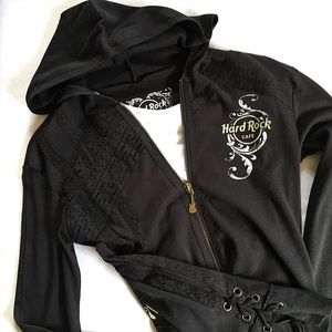 Hard Rock Cafe Zip-up Swearshirt