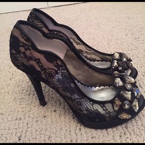 Lace heels