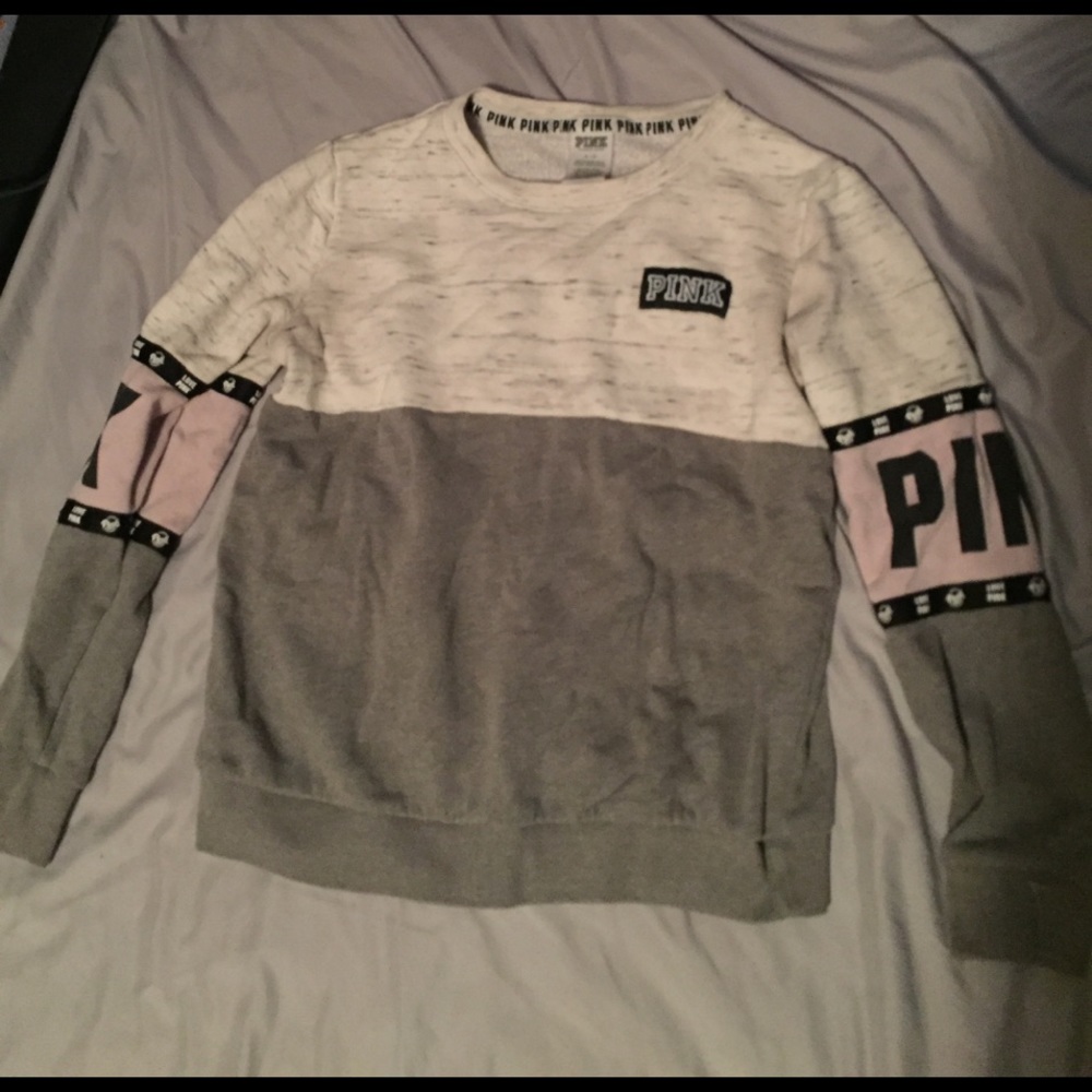 VS Pink purple and grey long sleeve