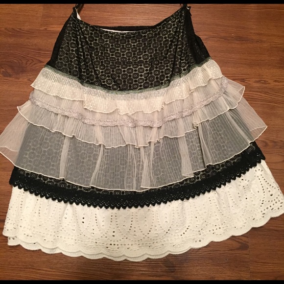 Anthropologie Dresses & Skirts - Snak by Anthropologie 2005 Tiered skirt