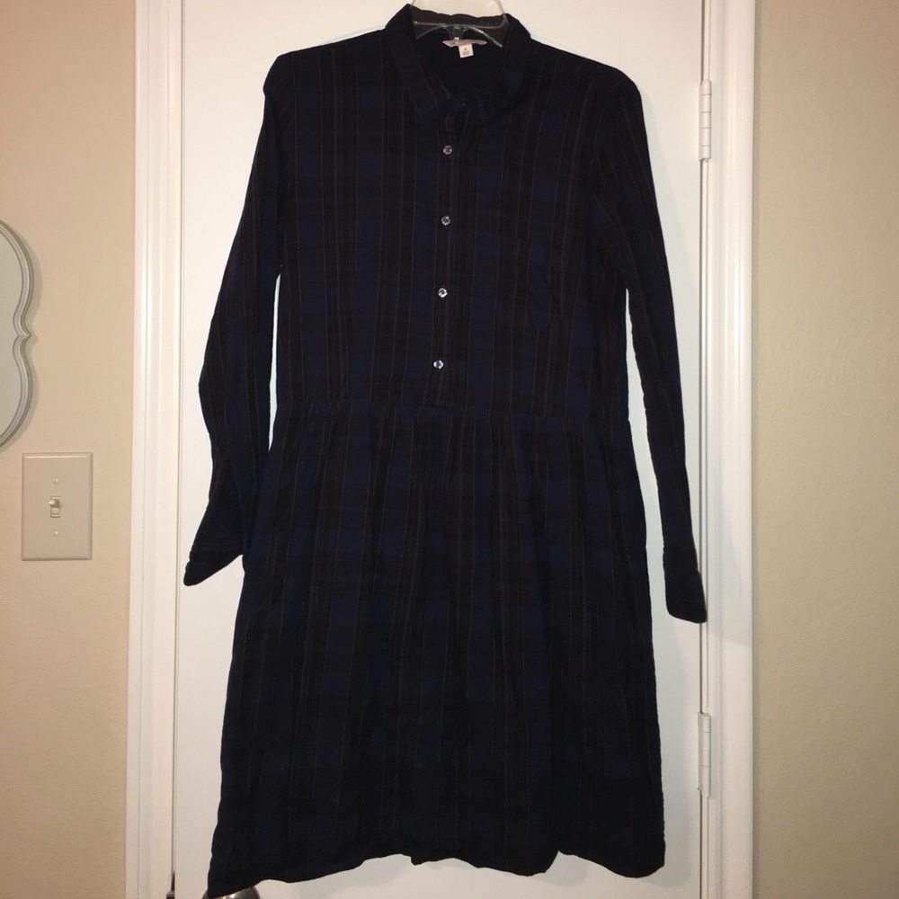 Gap Plaid Dress With Pockets