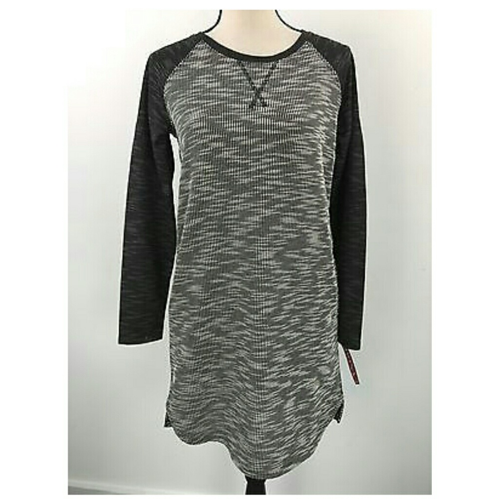 Baseball Style Tunic with Side Pockets