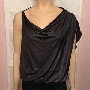 Bebe Asymmetrical Blouse XS will fit S