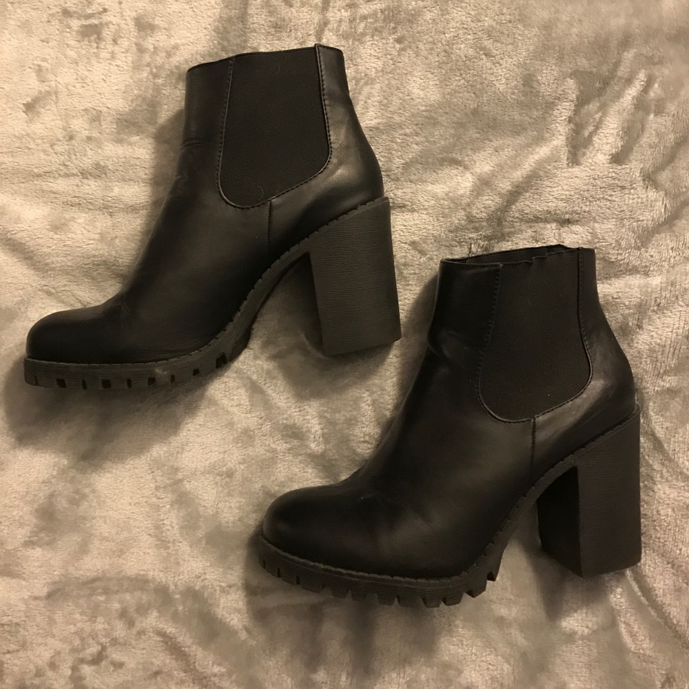 Black booties size 8.5