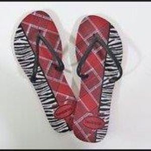 Havaianas zebra plaid flip flop